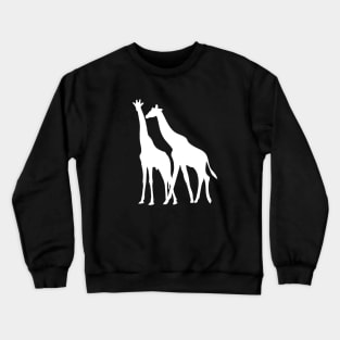 Graceful Giants - Two Giraffes Silhouette Crewneck Sweatshirt